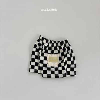 lala land17｜(3m-18m) 3色經典棋盤格紋短褲25