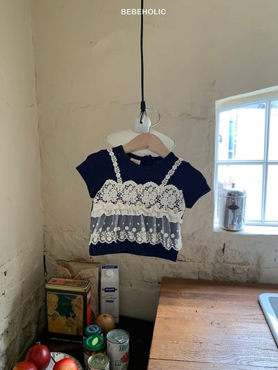 Bebe holic44｜(3m-18m) 背心蕾絲上衣9