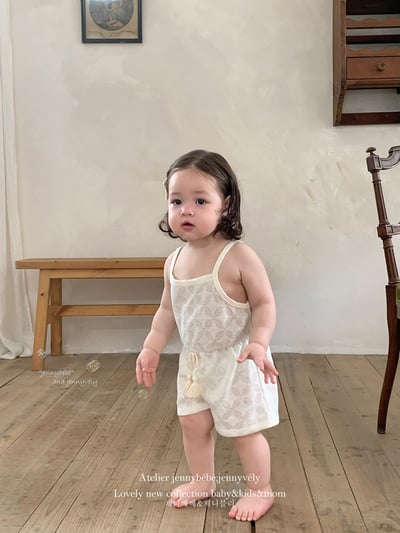 JE15｜(80-120cm) 透氣細肩連身衣15