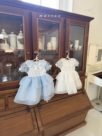 Marron04｜(3m-18m 1y-6y) 氣質蕾絲公主裙裝3