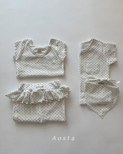 AOSTA55｜(6m-5y) 3款緞帶木耳邊上衣11