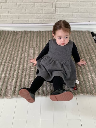 JE608｜(80cm-110cm) 學院素面背心洋裝/花邊領上衣23