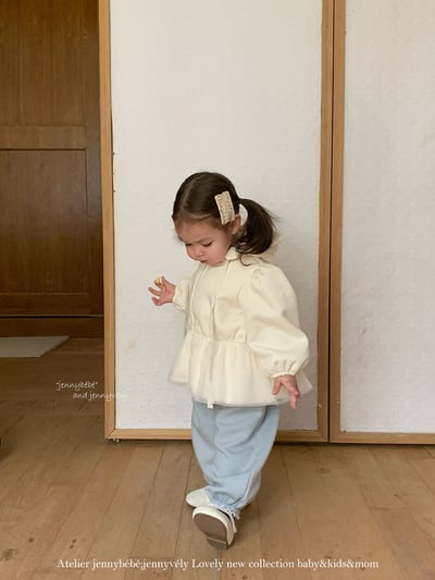 JE 661｜(80-110cm)  絨毛蕾絲束腳褲16