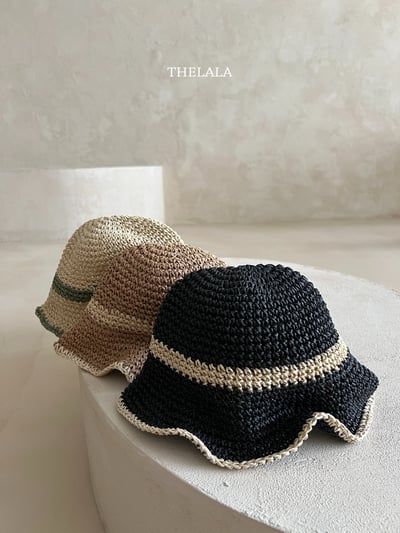 thelala07｜ (free) 夏季麻花波浪邊帽9
