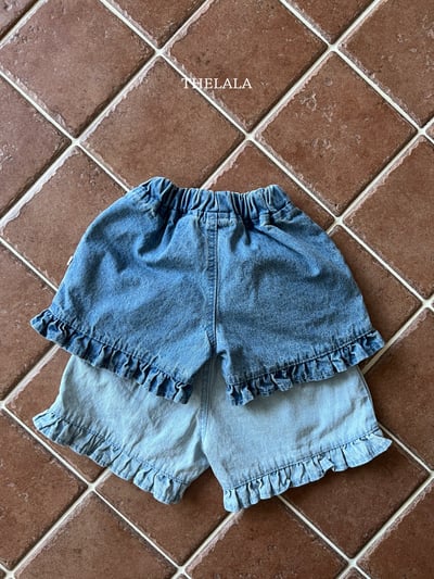 thelala17｜ (70-115) 荷葉邊牛仔短褲6
