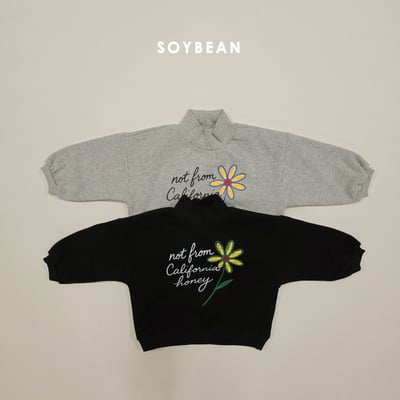 Soybean45｜(75cm-118cm) 花卉印花高領上衣6