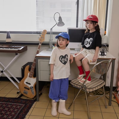 BEAN27｜(65-120cm) LOVE字母上衣9
