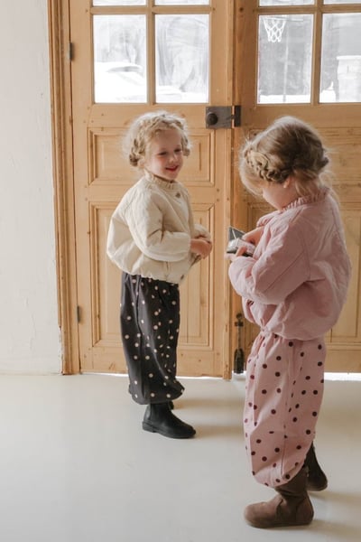 FLO46｜(85-135cm) 2色褶皺領鋪棉外套10