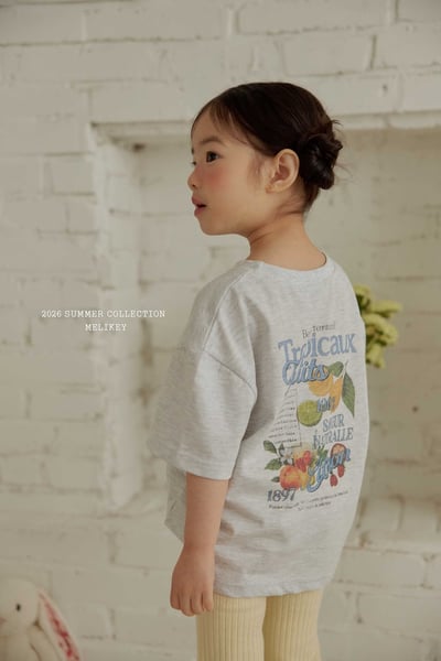 Melikey01｜(75-125cm) 韓風水果印花上衣11
