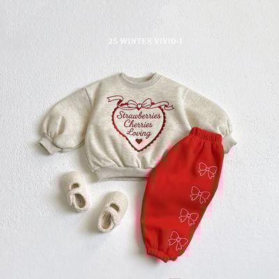 vivid19｜(78cm-125cm) 蝴蝶結印花休閒縮口褲6