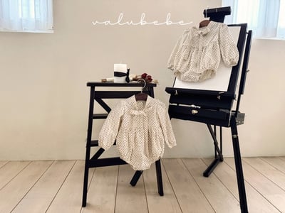 Valubebe42｜(65-80) 印花蝴蝶緞帶包屁衣4