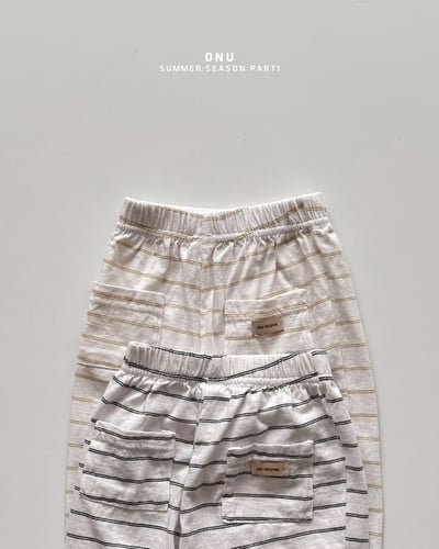 onu19｜(70cm-115cm) 條紋八分褲2