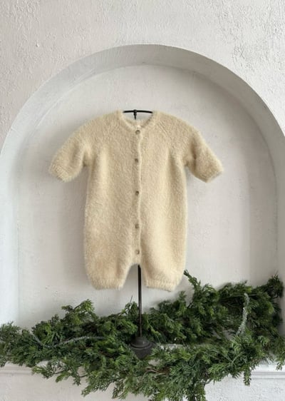 MONBEBE48｜(3m-24m) 暖棉刷毛連身衣16