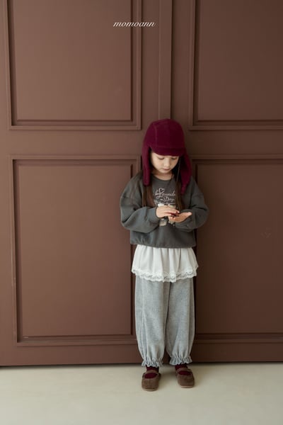 MO07絨面蕾絲裙擺縮口褲12