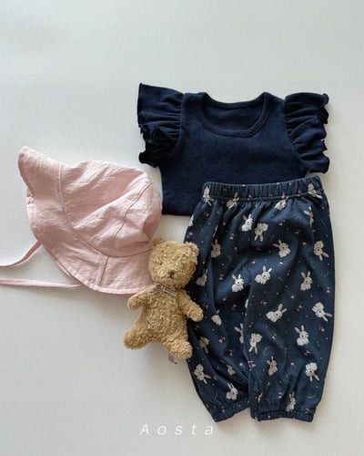 AOSTA06｜(6m-5y) 4色天使褶邊袖上衣8