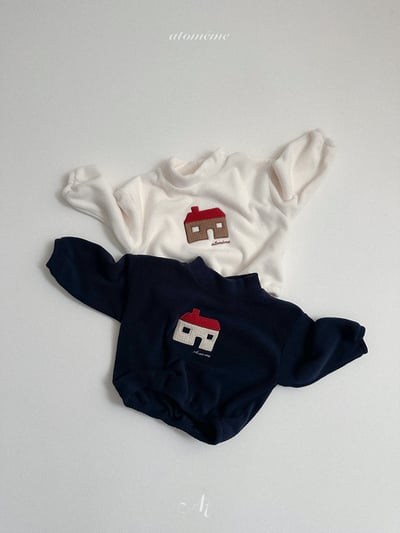 AT48｜(70-110) 小屋刺繡半高領上衣6