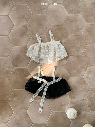 Bebe holic51｜(Free) 蝴蝶結蕾絲背心1