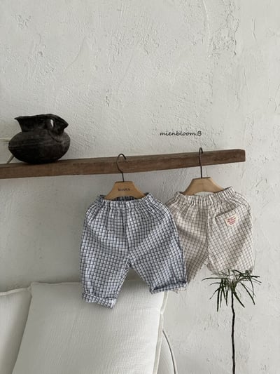 Bloom.b25｜(0m-7y) 經典格紋直筒褲13