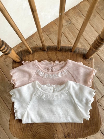 Mon petit13｜(73-118cm) 愛心透氣蕾絲上衣10