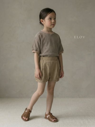 Mon petit14｜(73-118cm) 棉麻抓皺短褲9