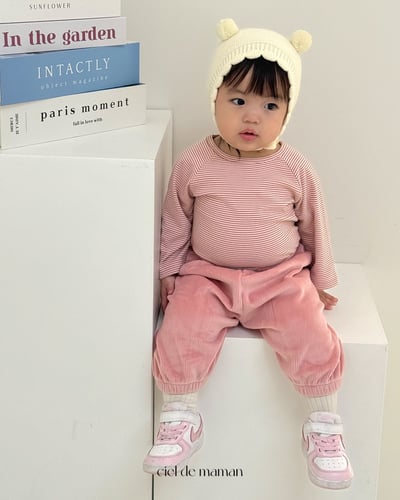 Cieldemaman05｜(76cm~110cm)  4色條紋長袖上衣10