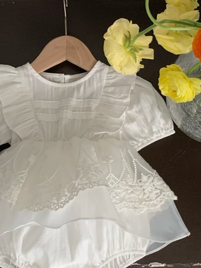 JE37｜(66-90cm) 蕾絲花邊包屁衣8