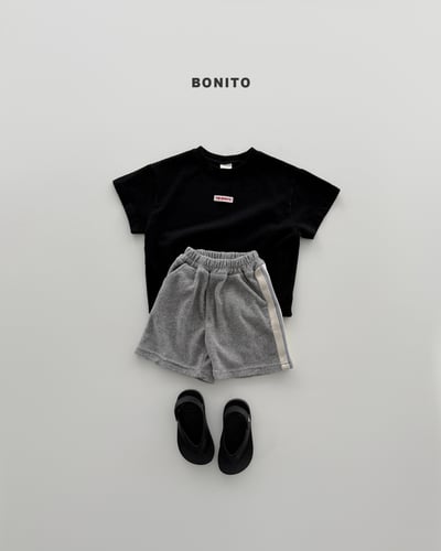 Bonito10｜(75cm-125cm) 3色雙線條運動短褲14