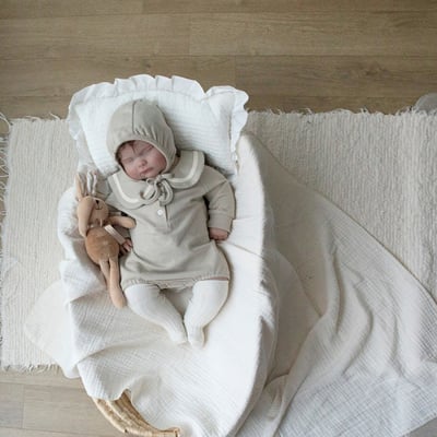 LEMONADE30｜(55cm-85cm) 2色水手風包屁衣含帽子11