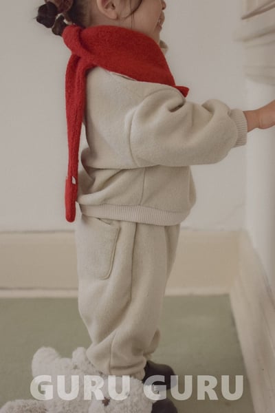 GURU GURU05｜(6m-24m) 3色刷毛圍巾9