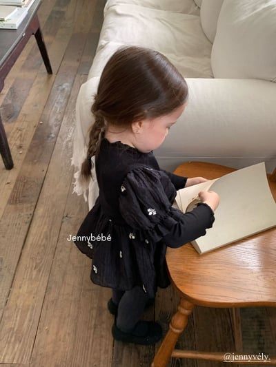 JE573｜(66-90cm) 赫本風公主袖包屁衣24