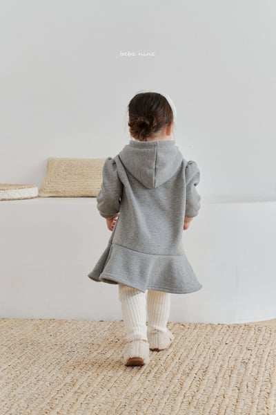 bebe nine28 (65cm-115cm) 2色連毛荷葉邊洋裝10