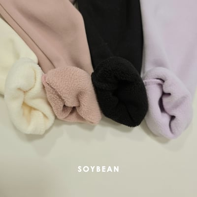 Soybean04｜(75cm-118cm) 素面內刷毛緊身褲3