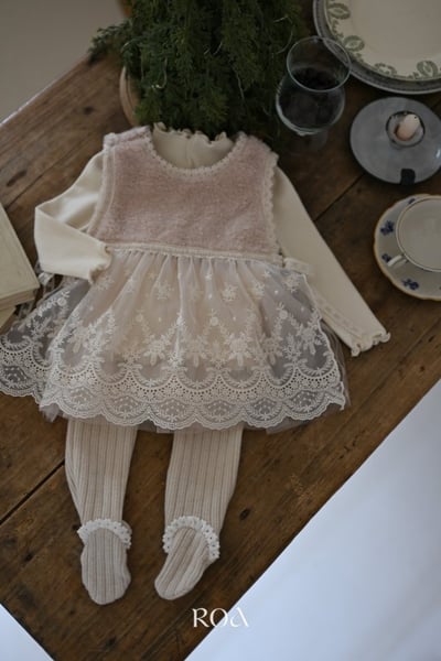 ROA39｜(6m-18m) 3色蝴蝶結緞帶捲邊上衣8