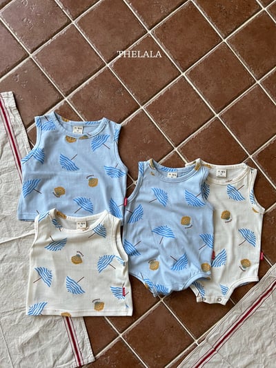 thelala61｜ (0m-18m) 夏日無袖包屁衣3