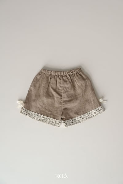 ROA32｜(6m-18m) 2色蕾絲滾邊短褲12