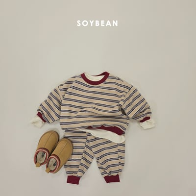 Soybean22｜(75cm-118cm) 撞色滾邊條紋套裝14