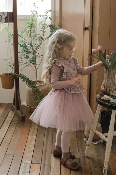 FLO19｜(75-135cm) 3色夢幻薄紗內搭褲裙13