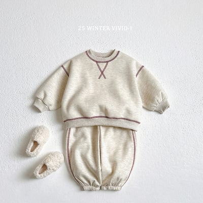 vivid93｜(78cm-125cm) 經典縫線滾邊休閒套裝12