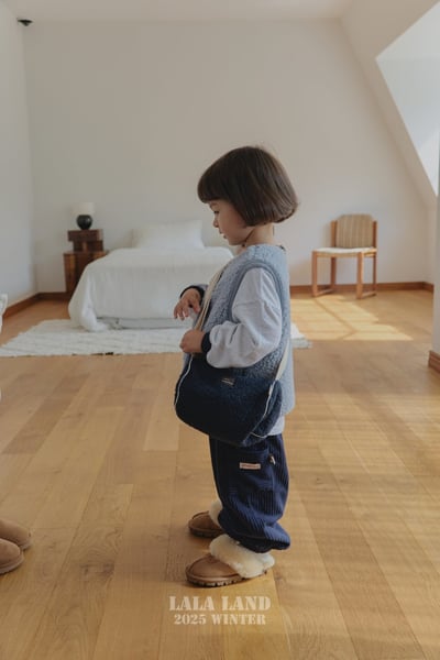 lala land46｜(free) 3色毛毛小黑標肩背包3