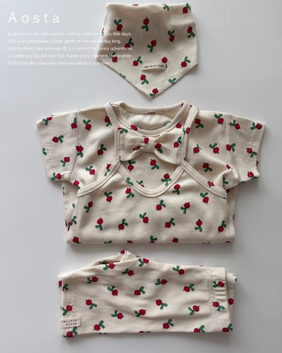 AOSTA43｜(6m-5y) 4款夏季羅紋短袖上衣16