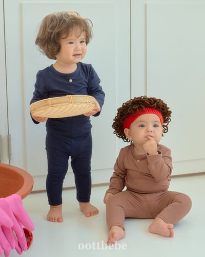 Oottbebe36｜(1y-7y) 	休閒素色1+1居家服套裝(兩件組合)16