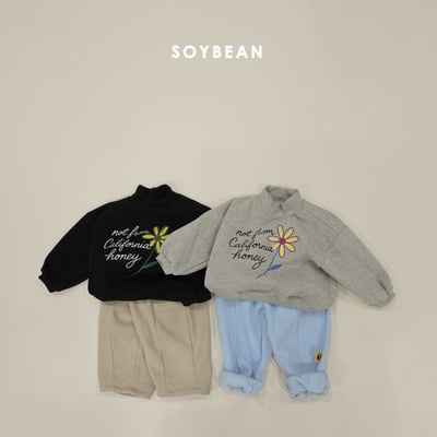 Soybean45｜(75cm-118cm) 花卉印花高領上衣13