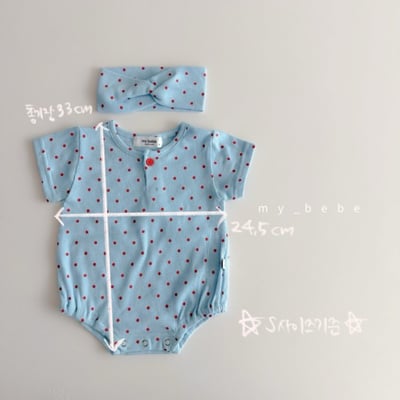 my_bebe17｜(58-72cm) 羅紋包屁衣含髮帶18