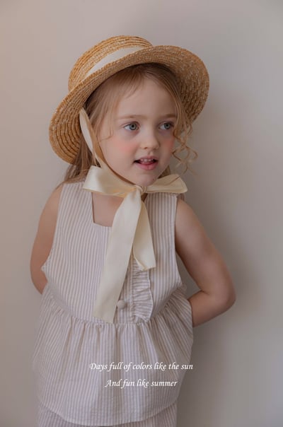 M-KIDS22｜(65-115cm) 條紋傘狀設計背心17