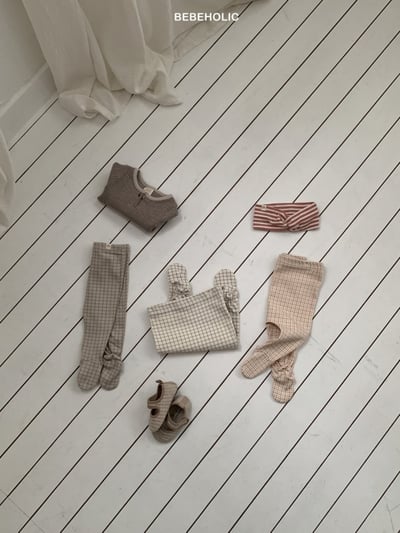Bebe holic62｜(3m-18m) 細格紋褲襪9