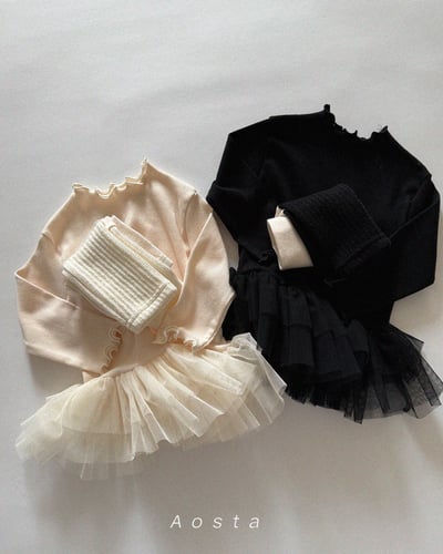 AOSTA37｜(6m-5y) 經典拚色緊身褲11