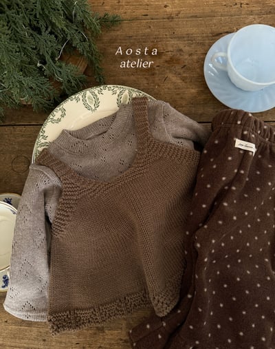 AOSTA14｜(1y5y) 冬季針織壓紋背心15