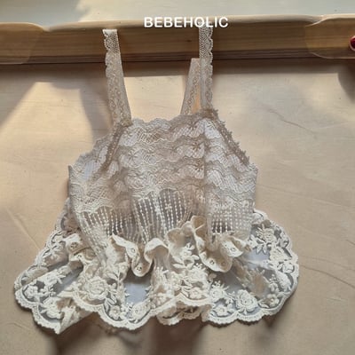 Bebe holic48｜(Free) 蕾絲蛋糕裙背心3