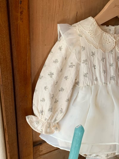 JE609｜(66cm-90cm) 碎花薄紗包屁衣5