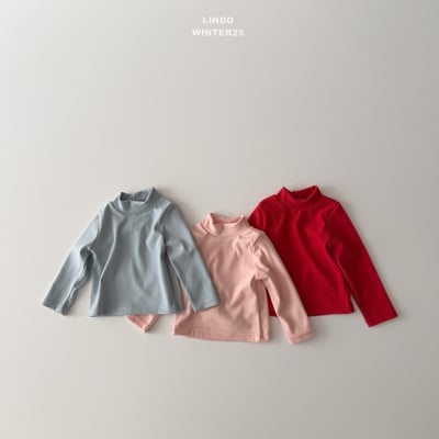 Lindo49｜(80cm-125cm) 高領素面上衣5